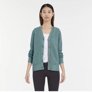 L.L. Bean Women's Basketweave Sweater, Button-Front
Cardigan size MP